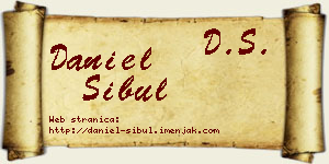 Daniel Šibul vizit kartica